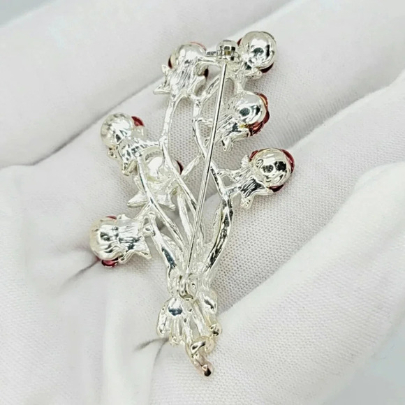 Vintage Bunch of Roses Pin - Picture 3 of 5